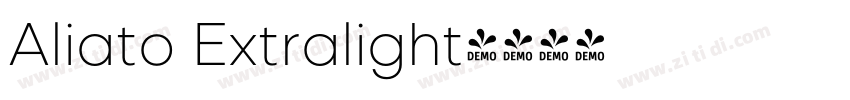 Aliato Extralight字体转换